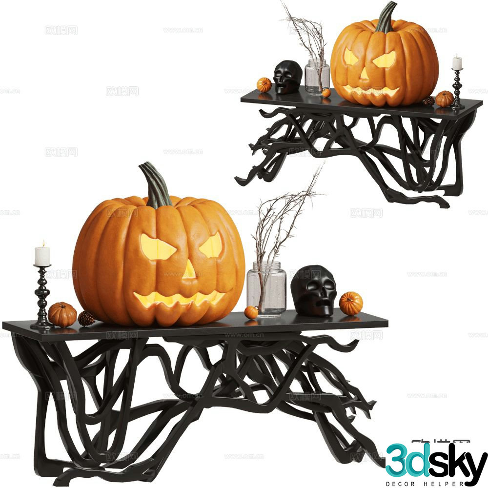 Modern Halloween ornaments Duanjingdai 3D model