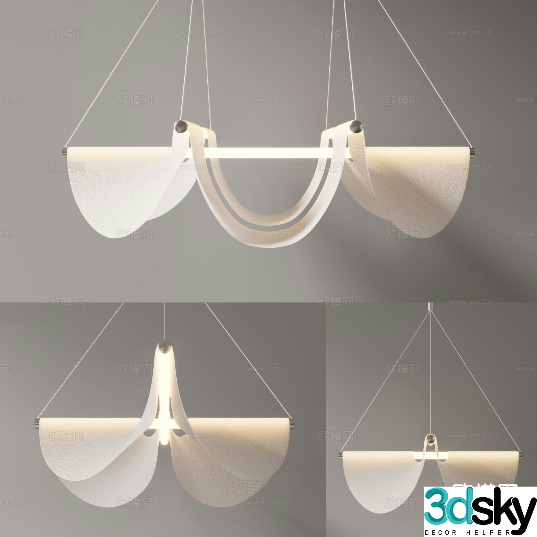moooi Italian chandelier 3d model