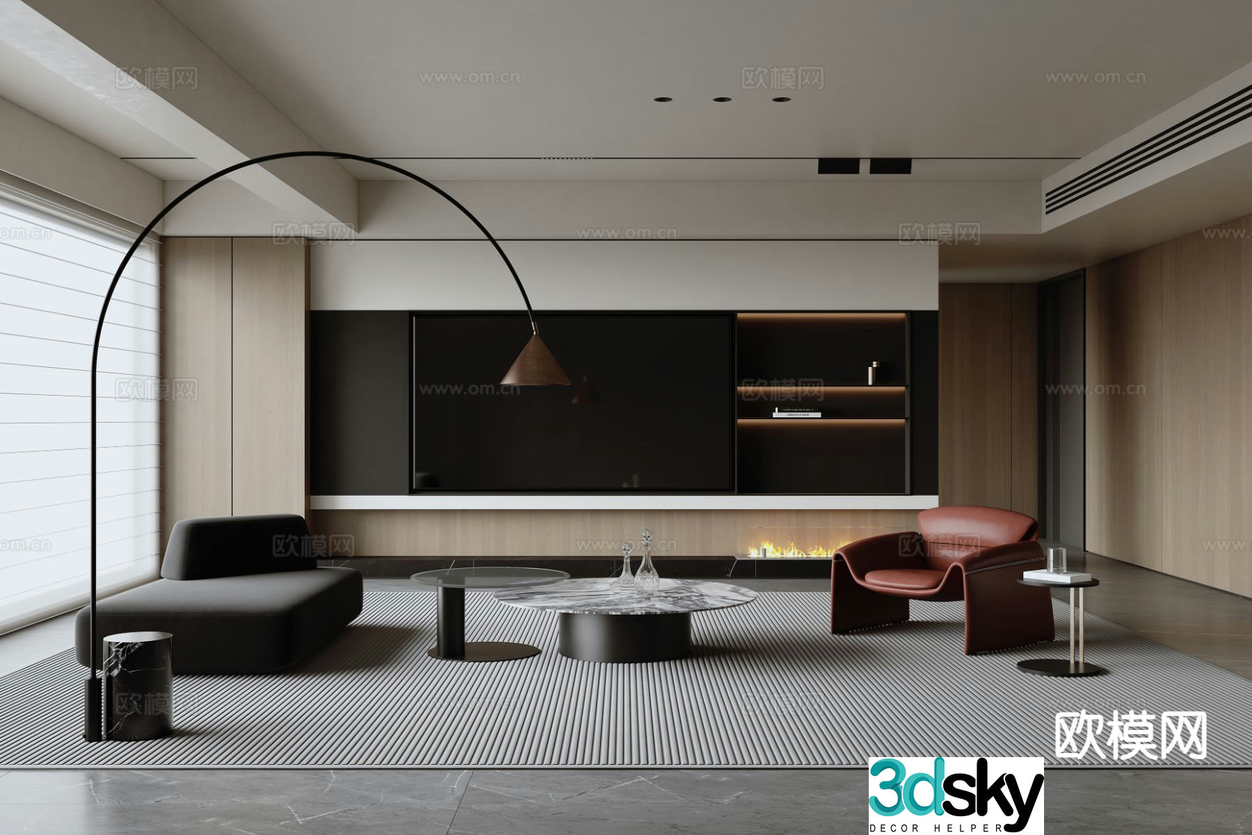 Italian living room 3d model