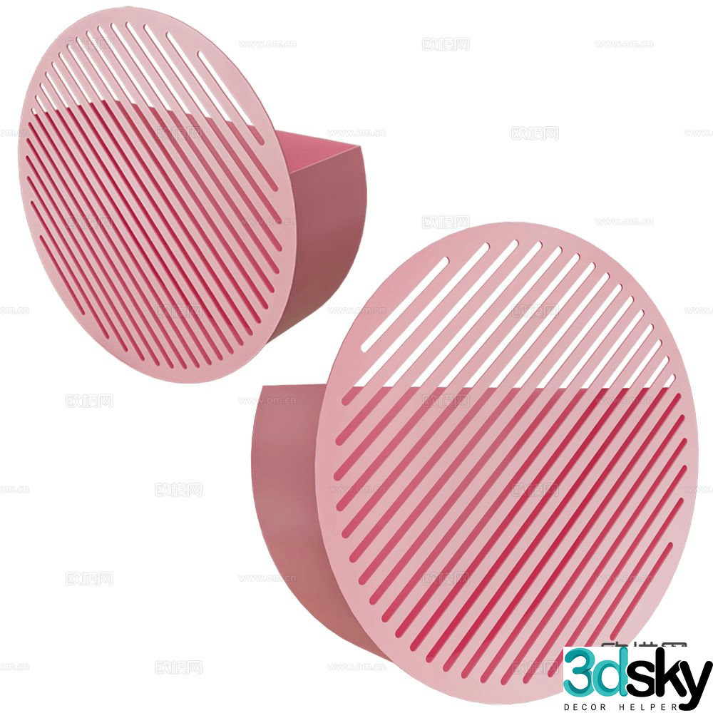 SWEDISH wall-mounted storage rack 3d model