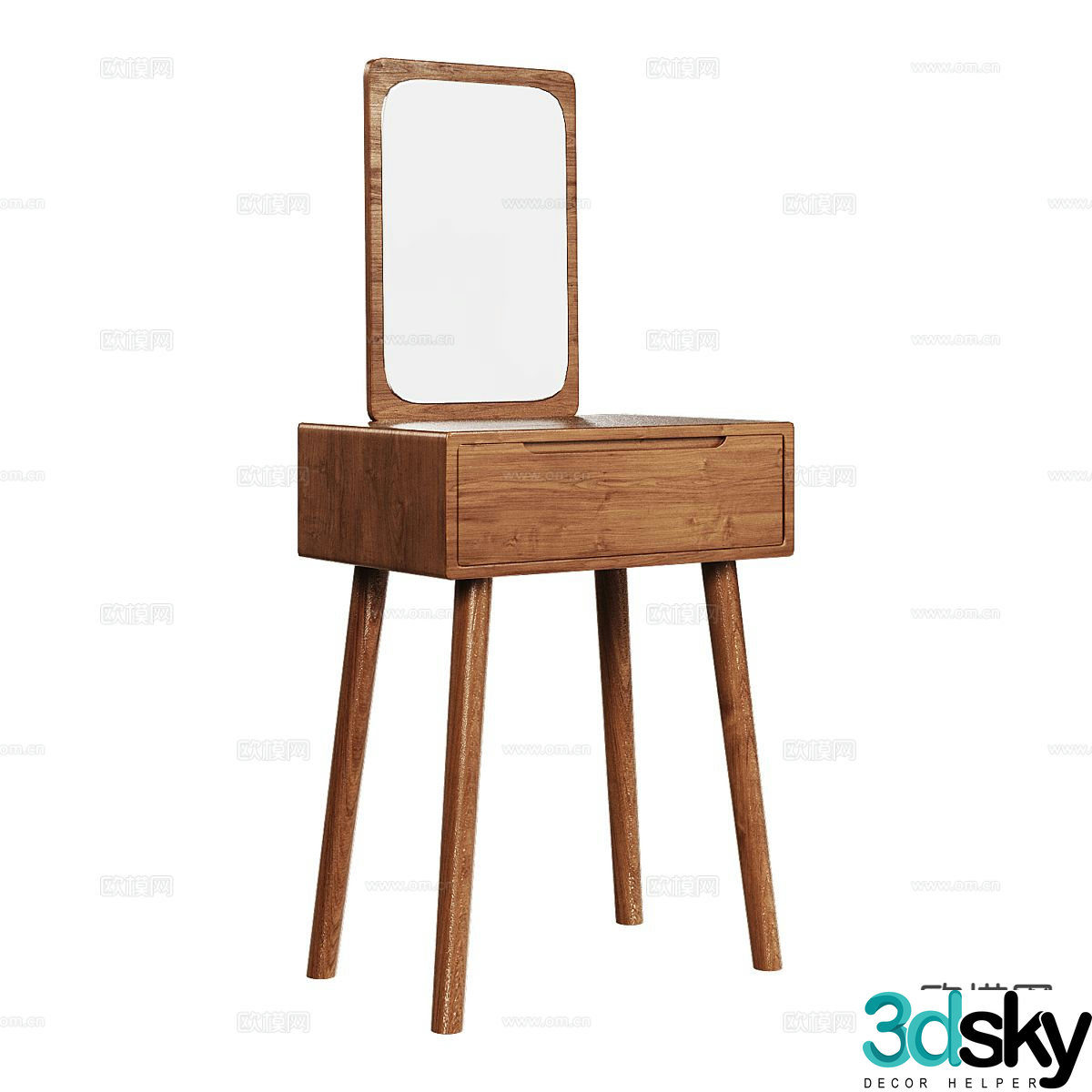 nordic dressing table 3d model