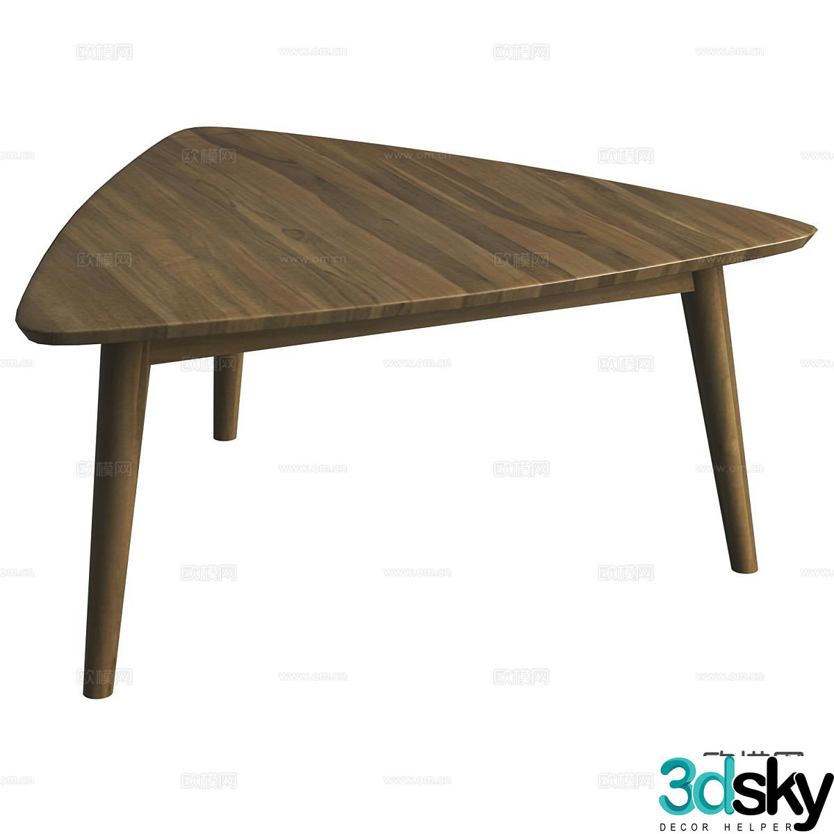 Nordic triangle coffee table 3d model
