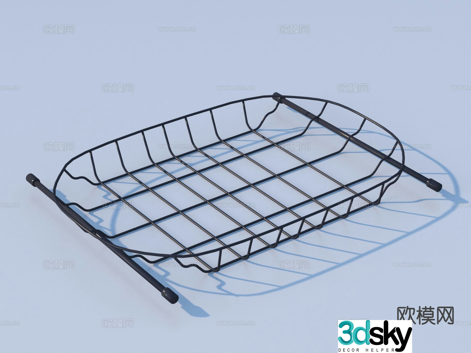 Grid rack storage rack 3d model