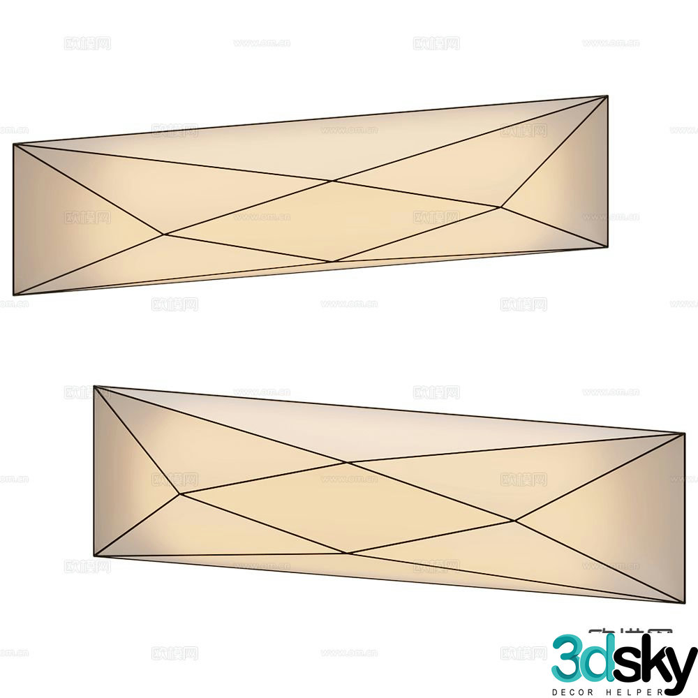 Ole geometric wall light 3d model