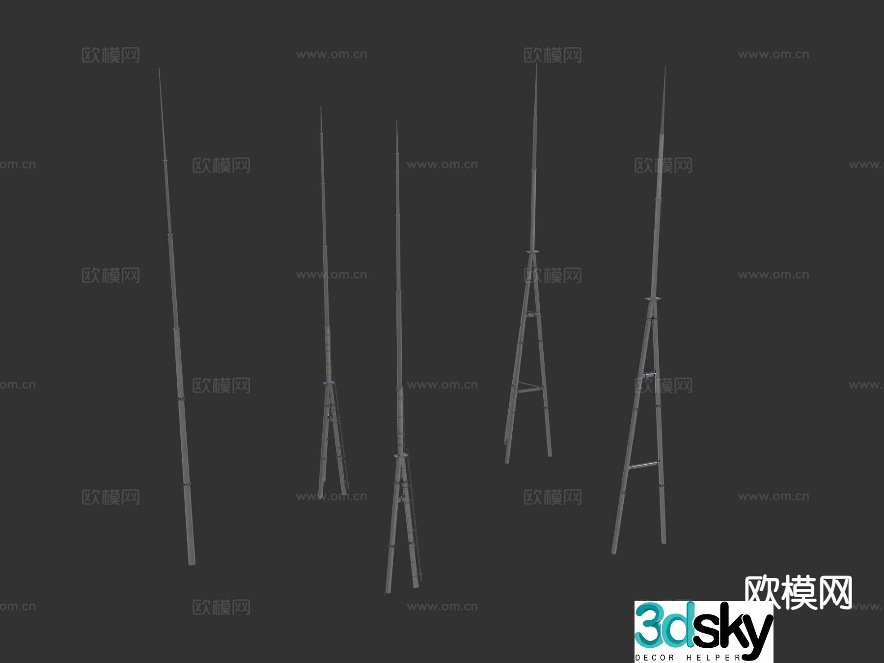 Lightning rod 3d model