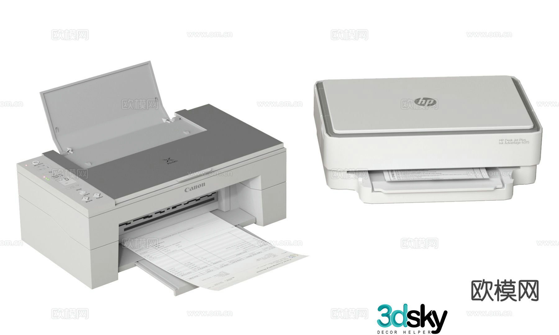 printer copier 3d model