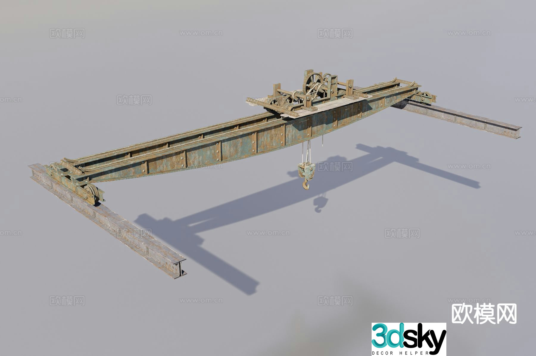 Vintage crane 3d model