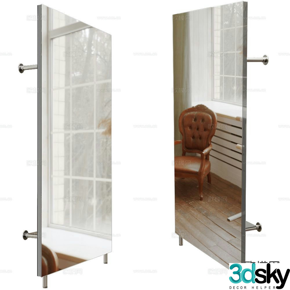 CHAT BOARD mirror decorative mirror 3d model