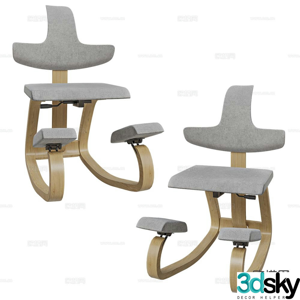 Varier Nordic office chair posture correction chair spine protection chair 3D model
