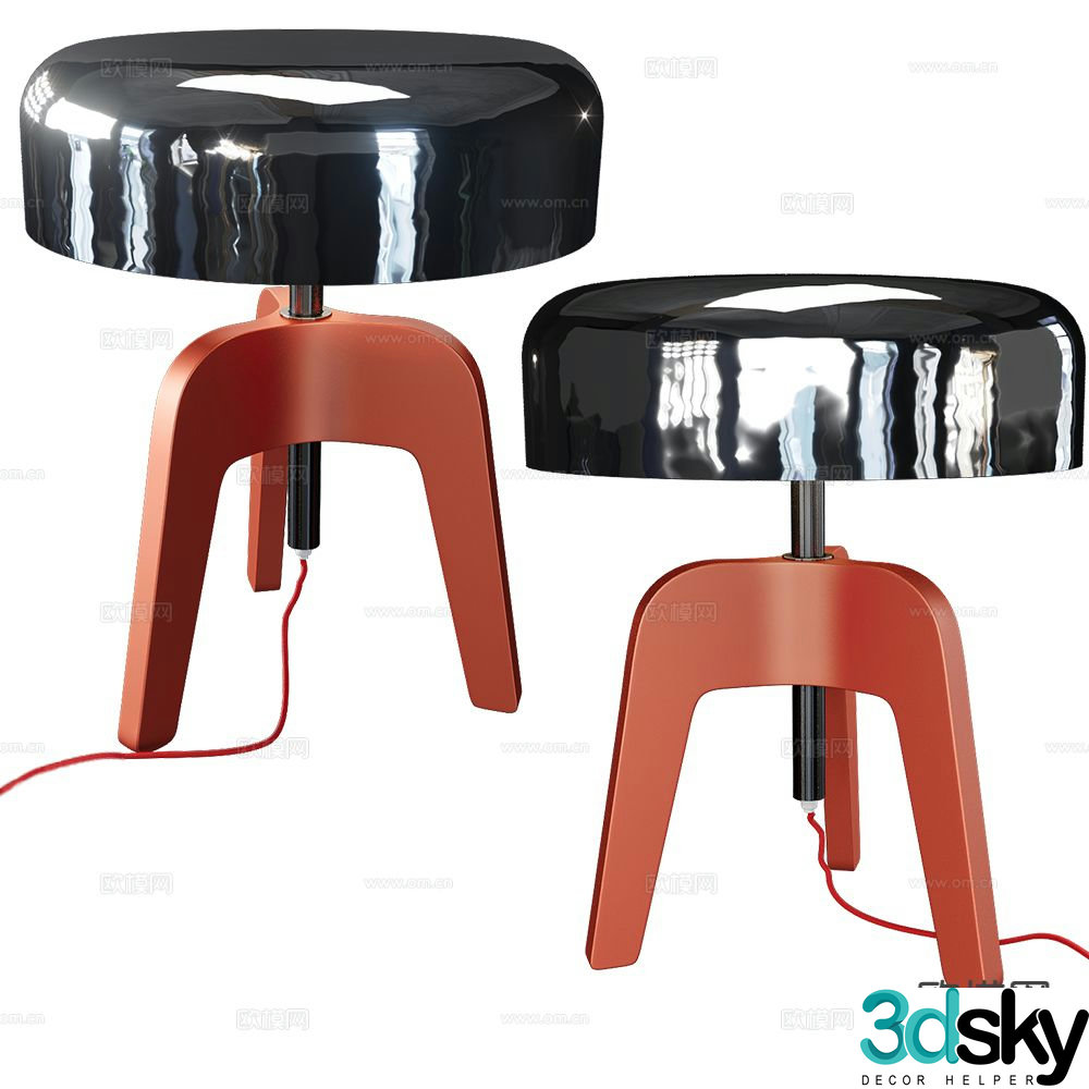 Italian table lamp 3d model
