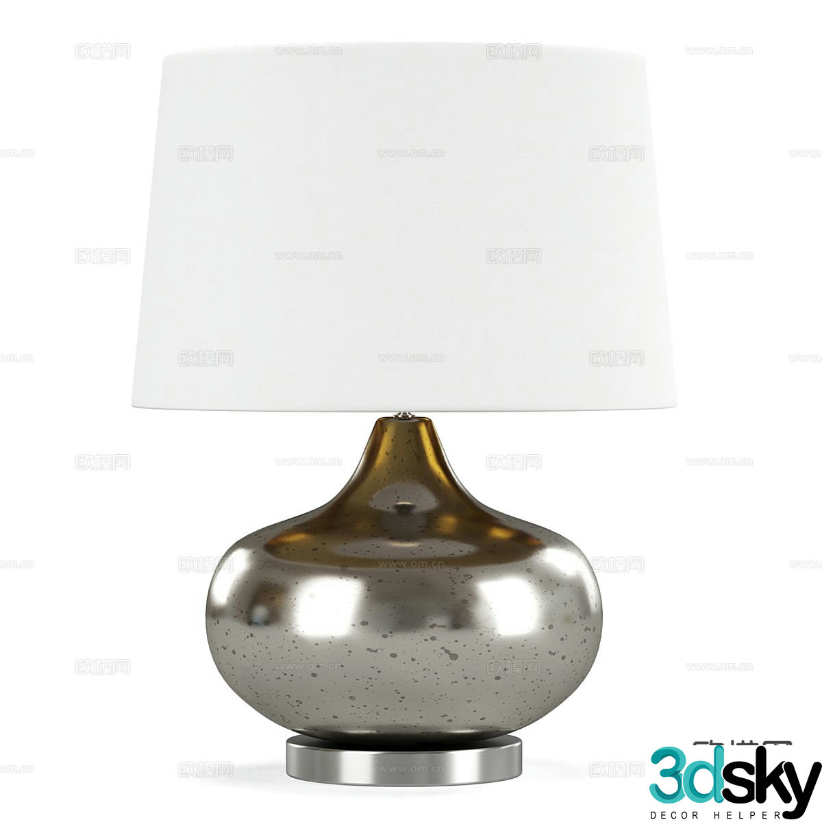 Light luxury table lamp 3D model