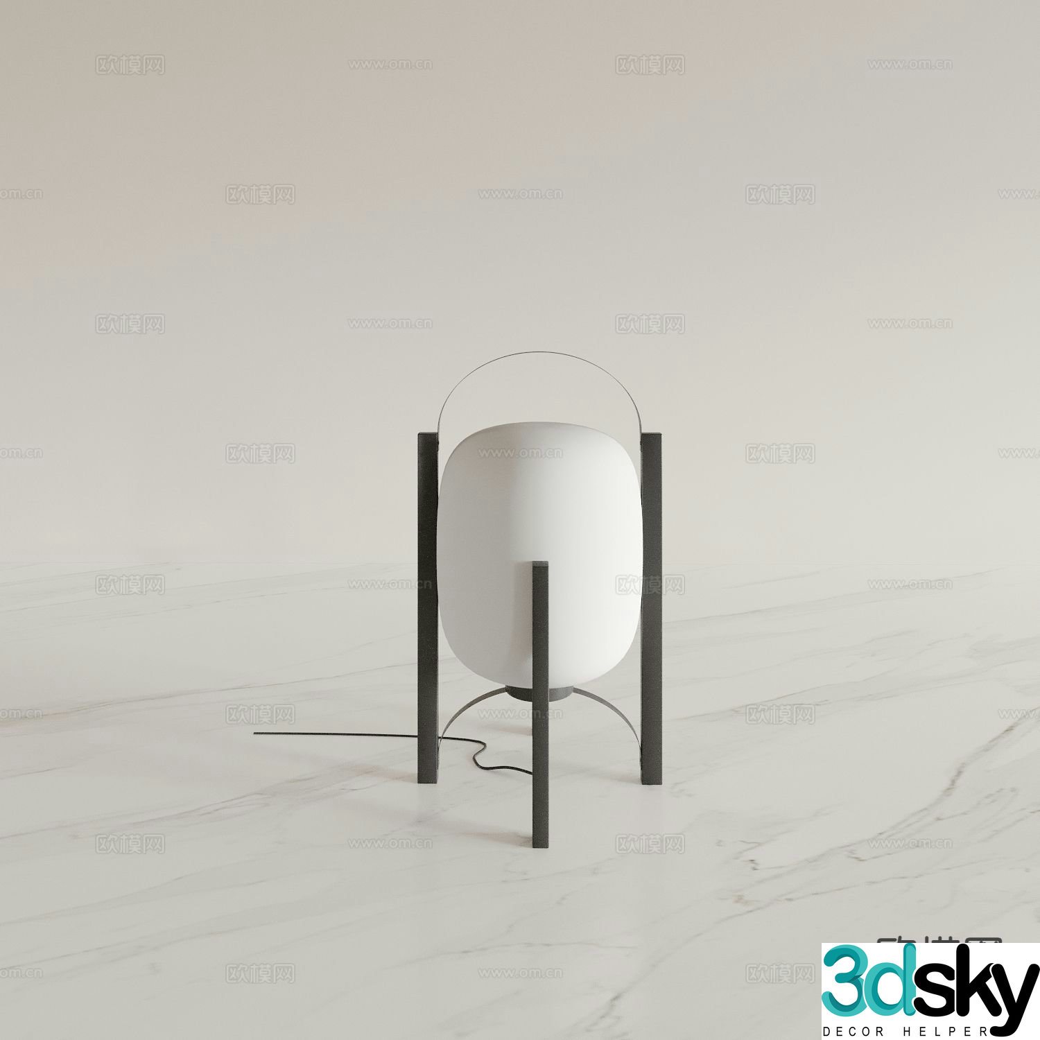 Modern table lamp bedside lamp 3d model