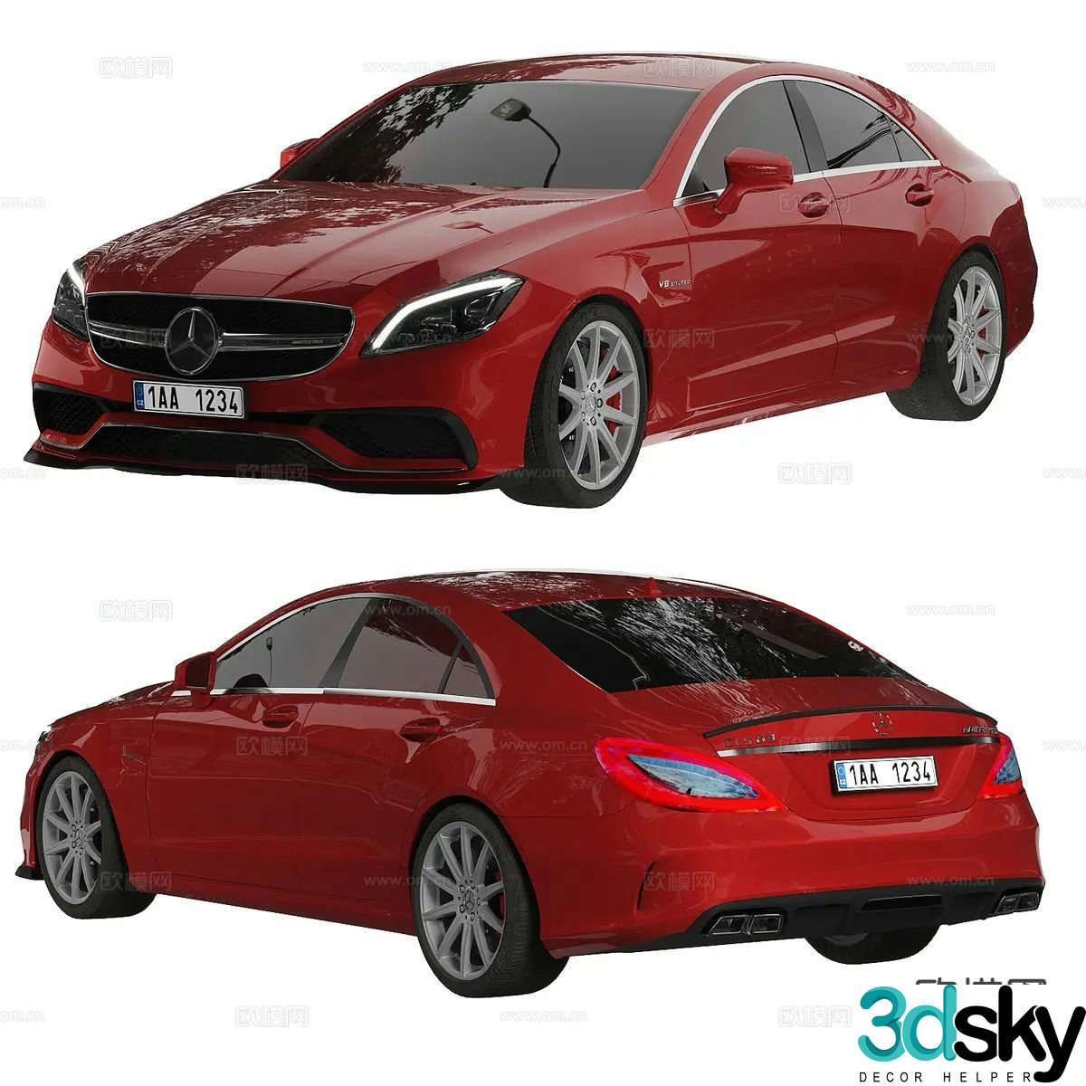 Mercedes Benz cls63 car 3d model