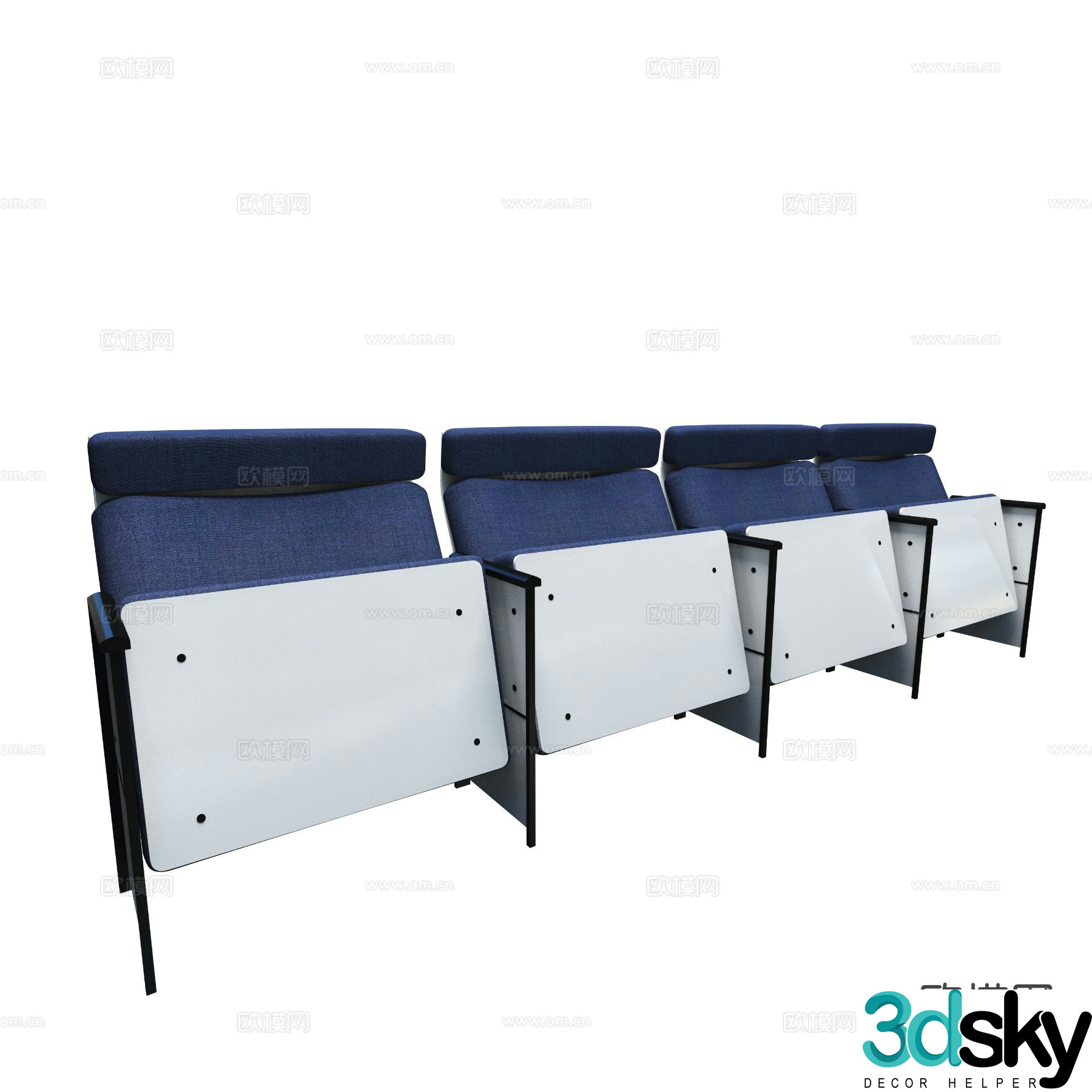 Venue seats ladder seats row seats 3D model