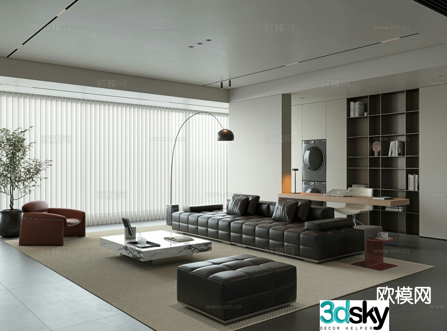 Italian living room 3d model