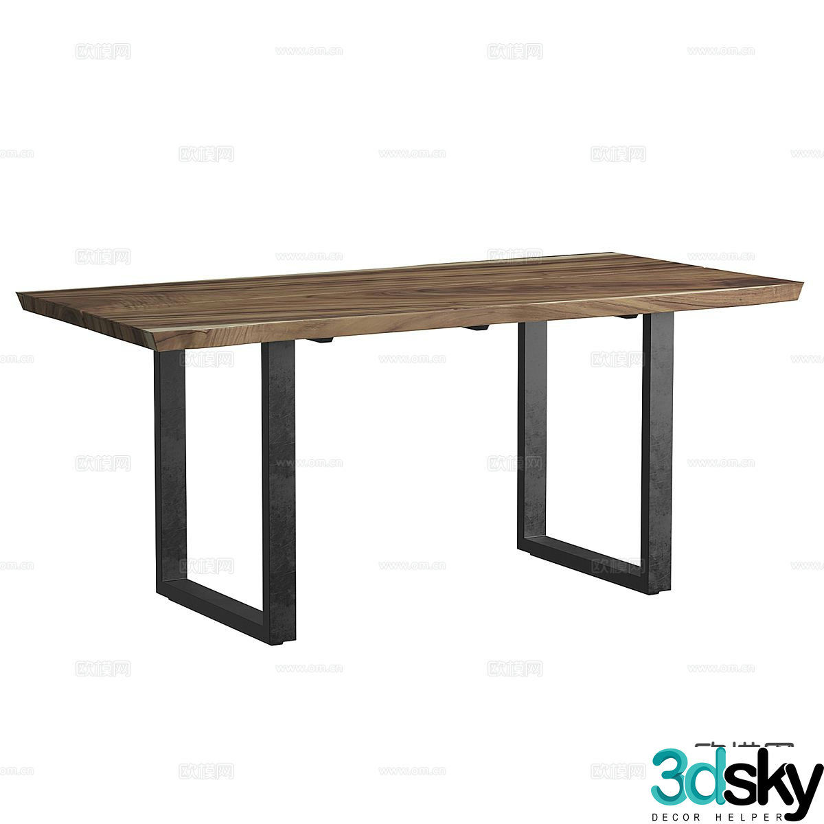 Modern dining table 3d model
