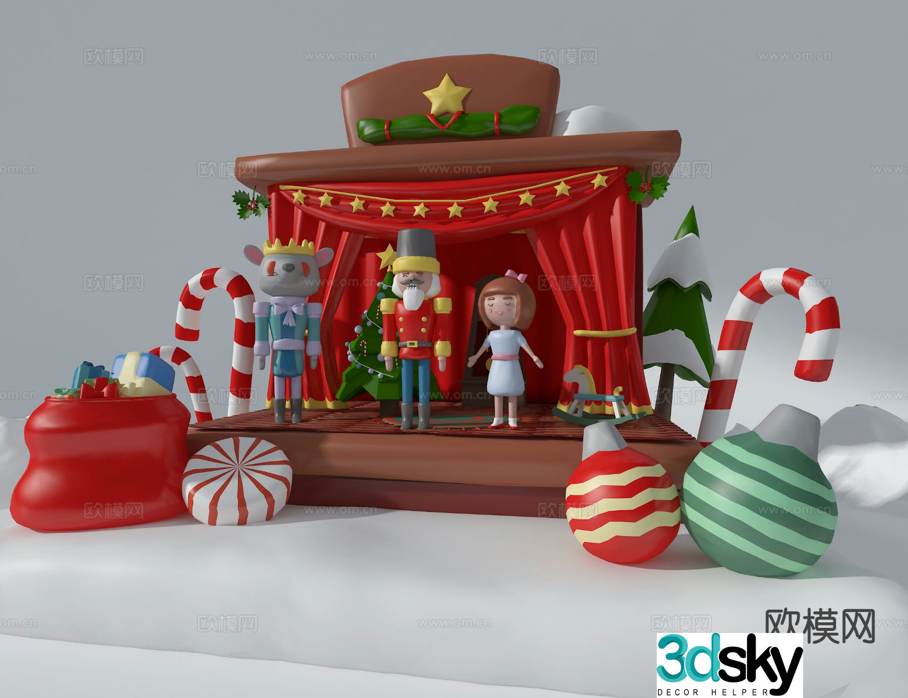 Children’s Christmas decoration 3D model