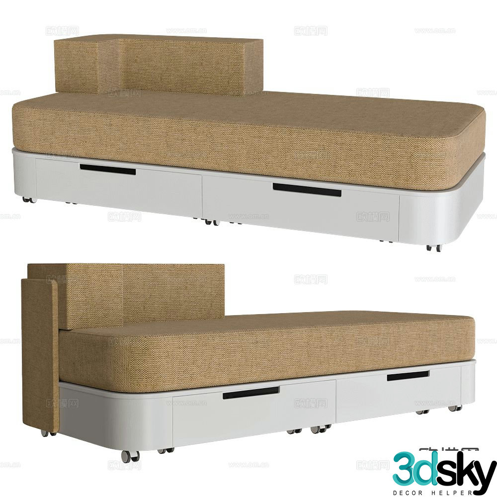 Schiavello chaise longue chaise longue 3d model