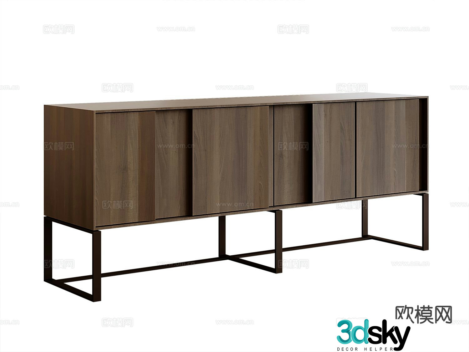 Modern entryway cabinet side cabinet 3d model