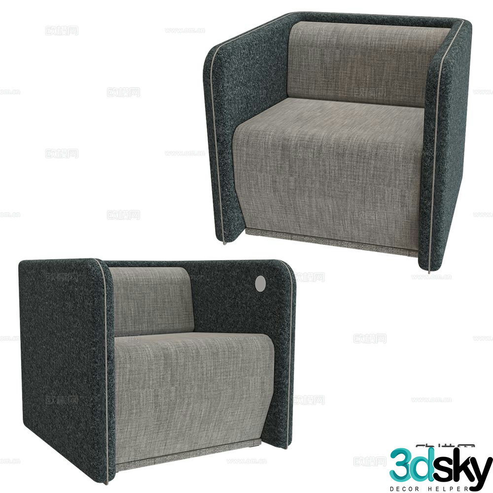 Schiavello single sofa 3d model