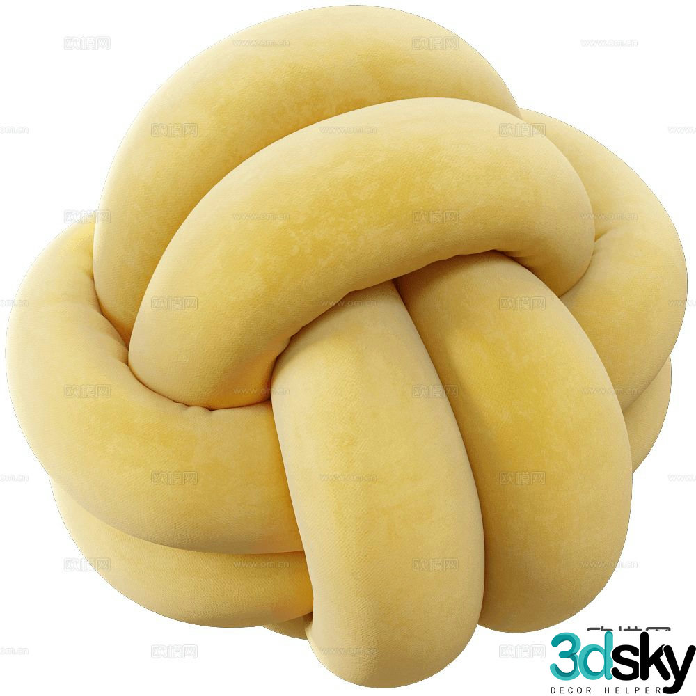 Stockholm backrest pillow 3d model