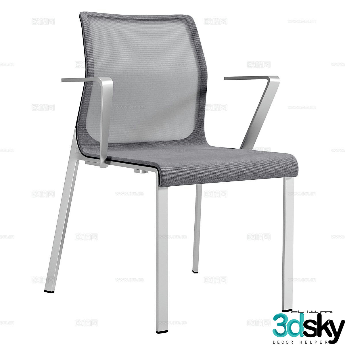Mesh office chair chair 3d model