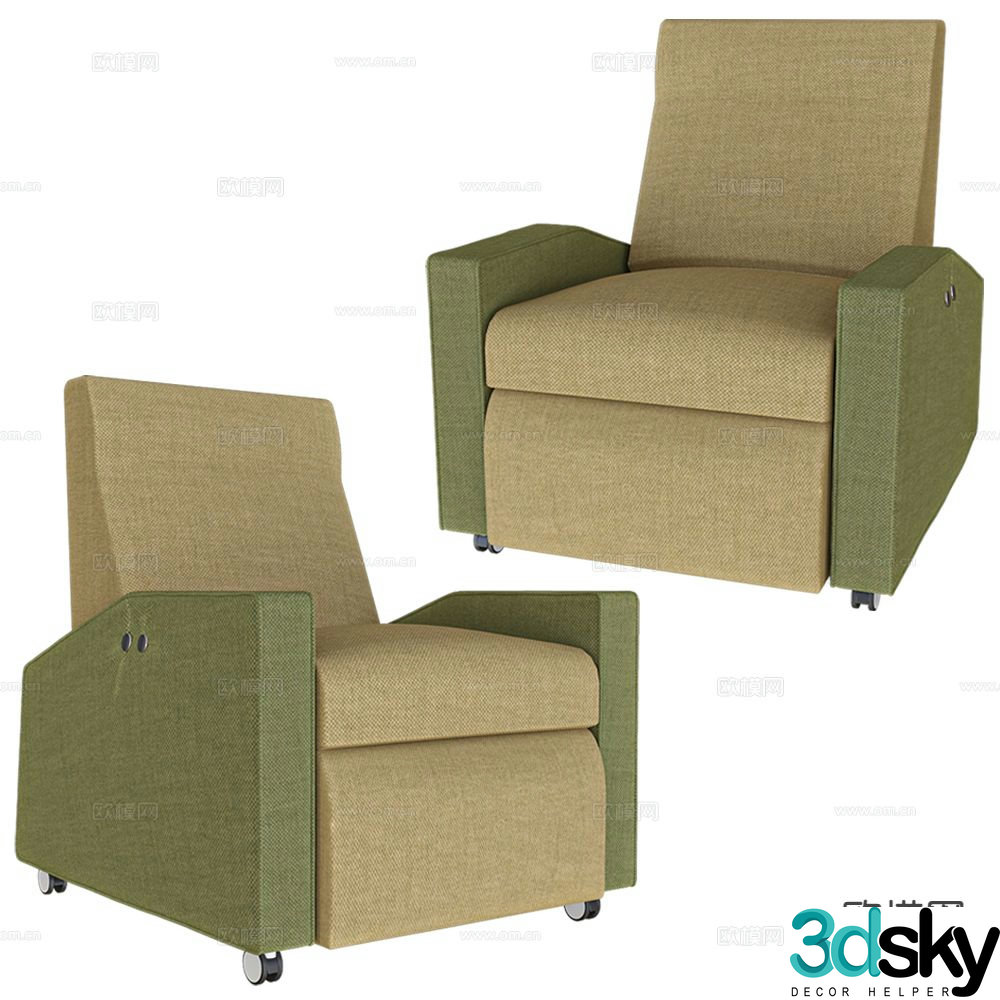 Schiavello single sofa 3d model