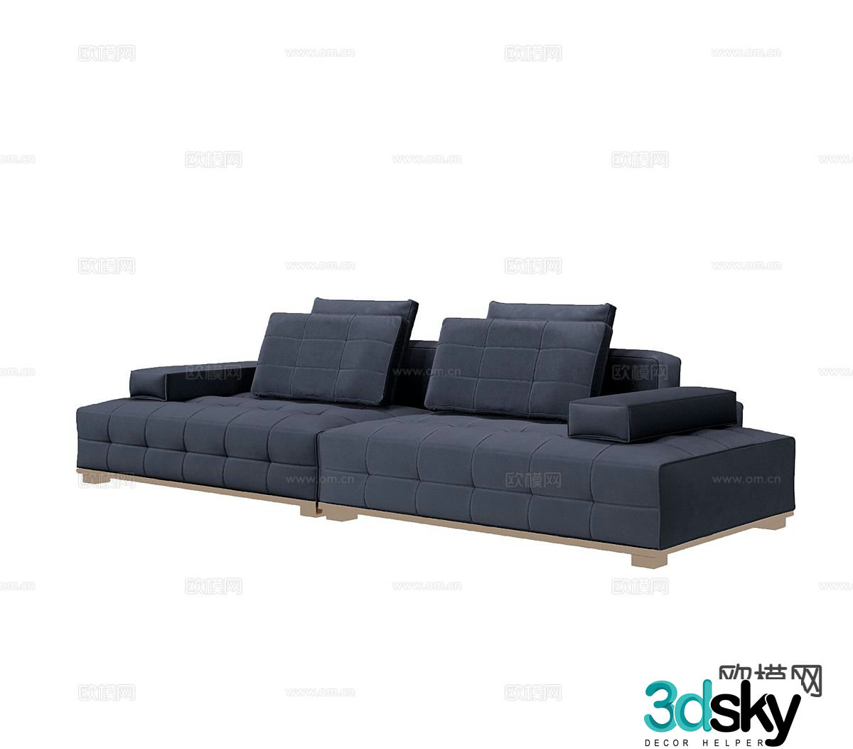 Nordic loveseat 3d model
