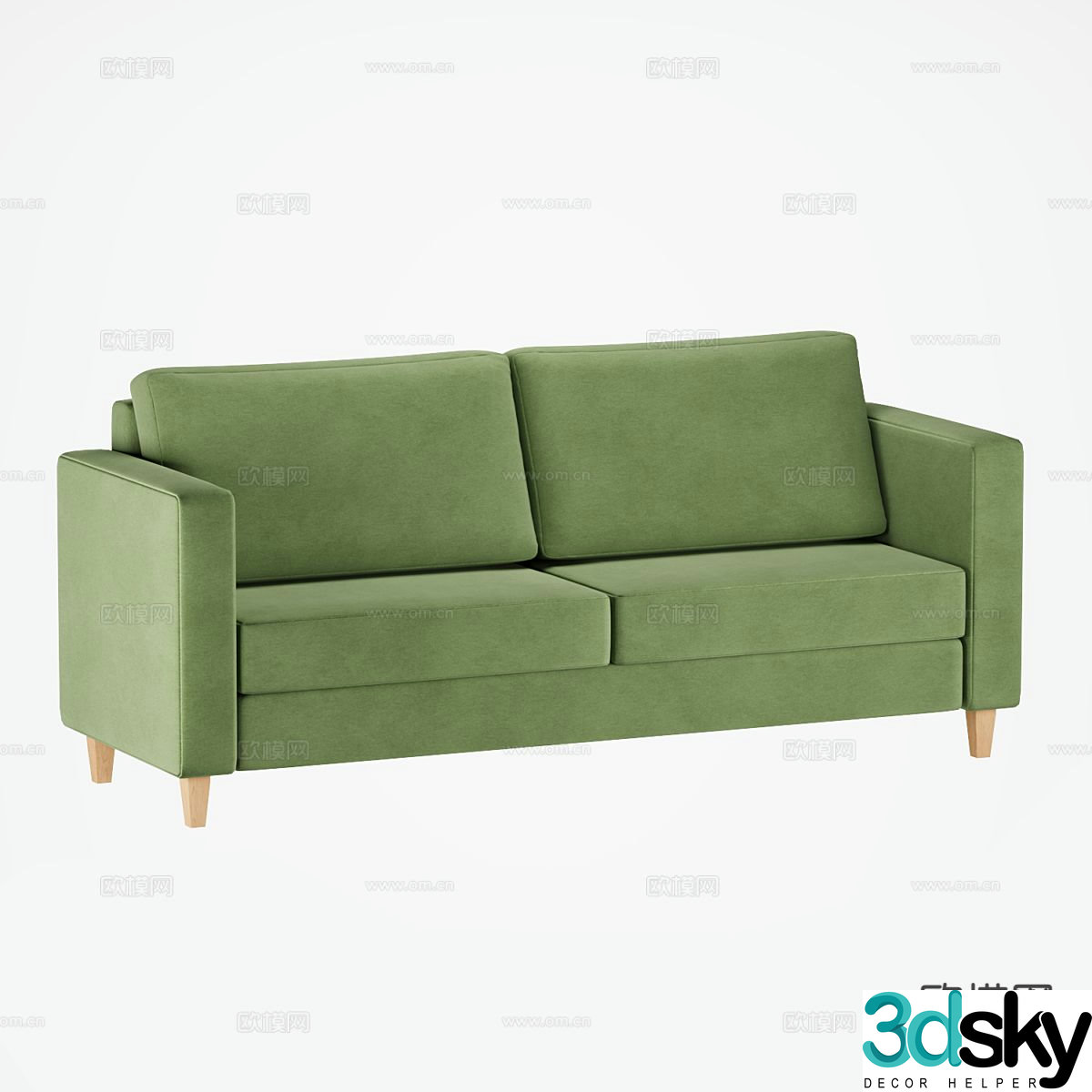 Nordic loveseat 3d model