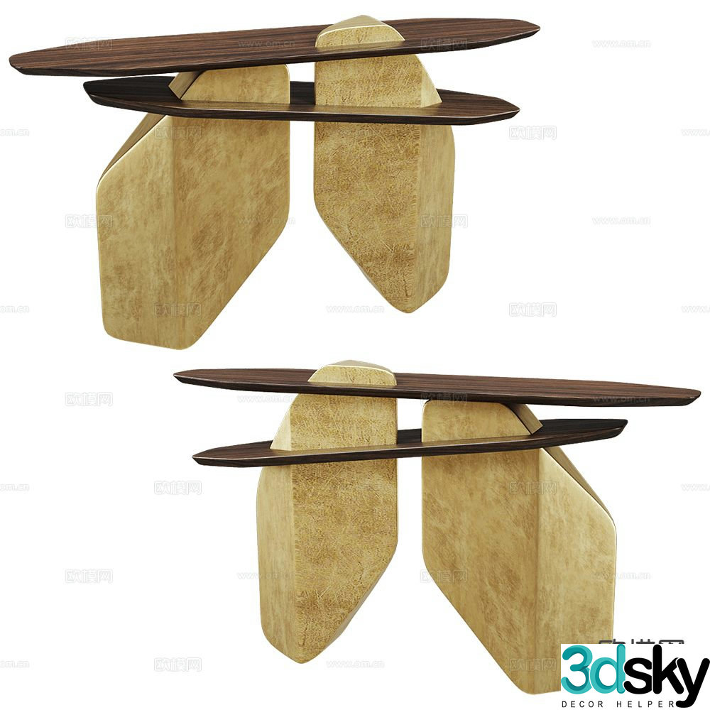 ALMA Italian light luxury entrance bar 3D model