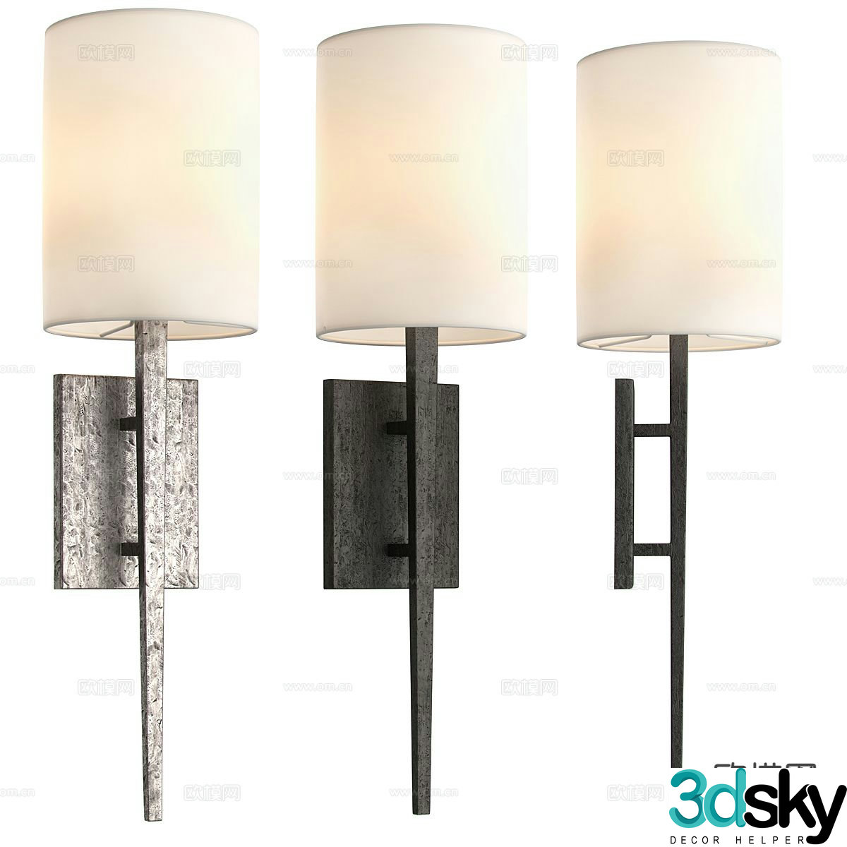Modern wall light 3d model