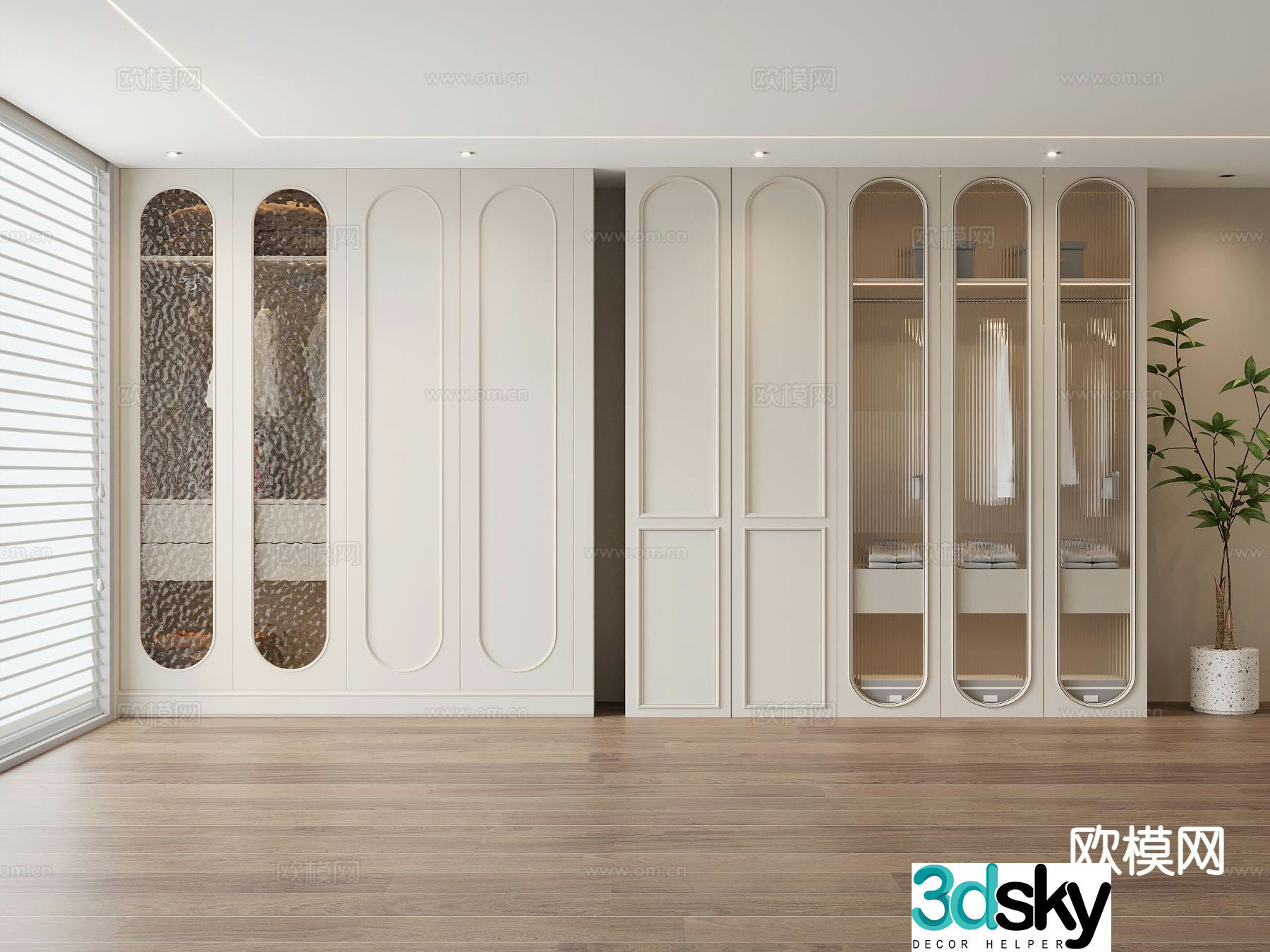 french wardrobe wardrobe 3d model