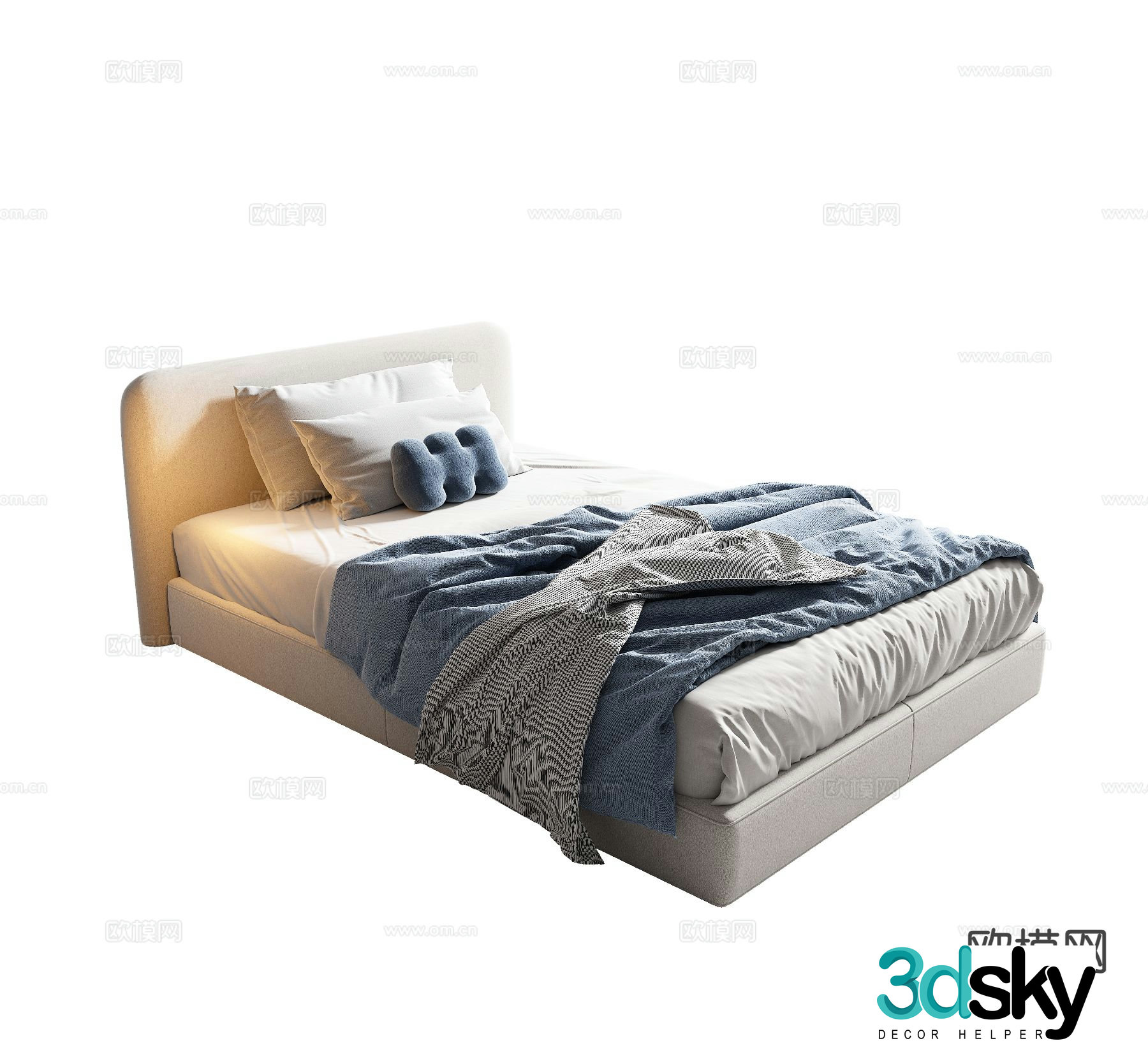 Modern children’s bed 3d model