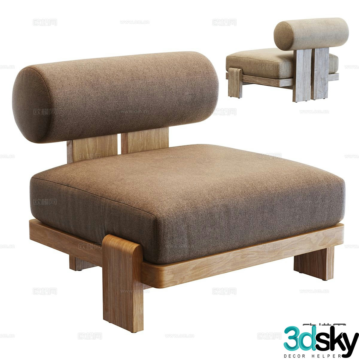 Modern single sofa sofa chair 3d model