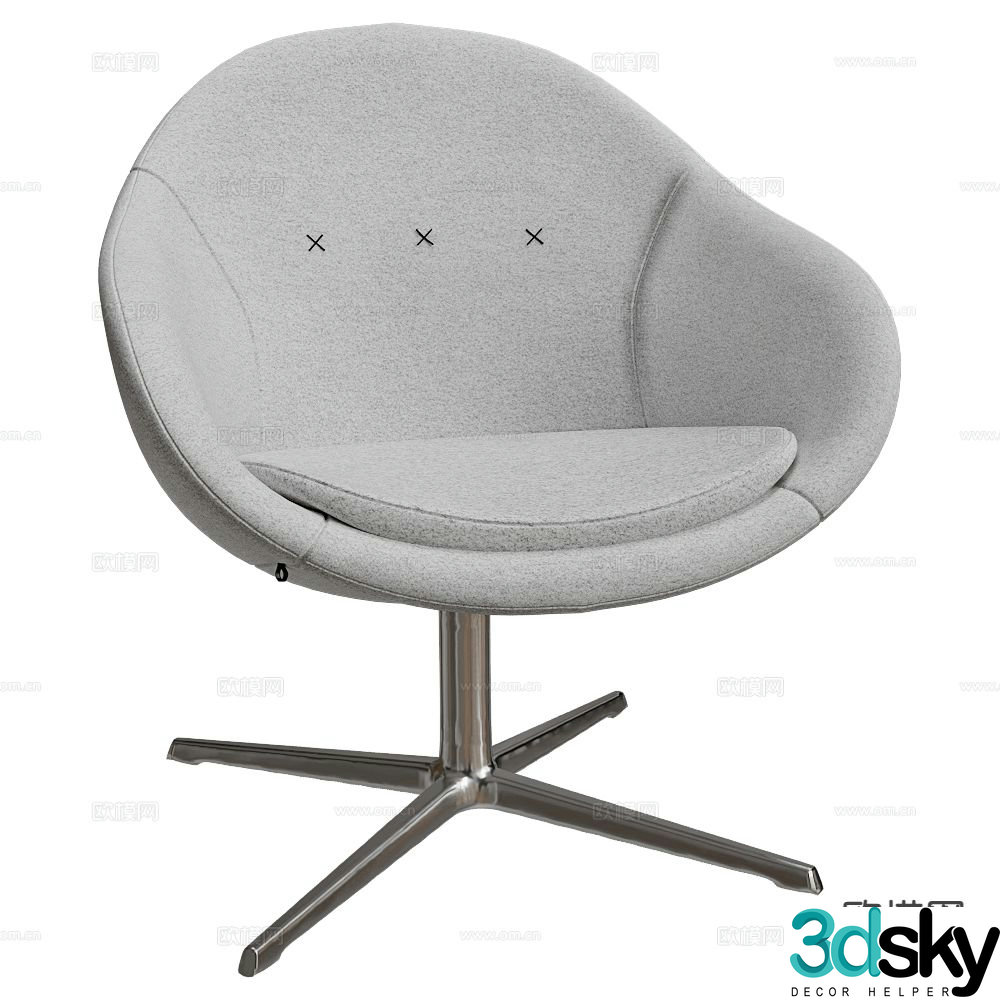 Varier Italian style leisure chair office chair 3d model