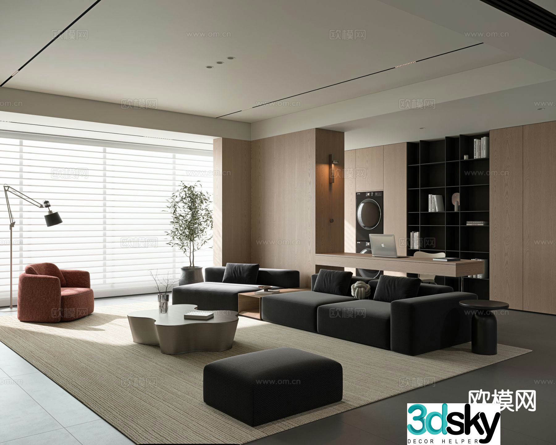 Italian living room 3d model