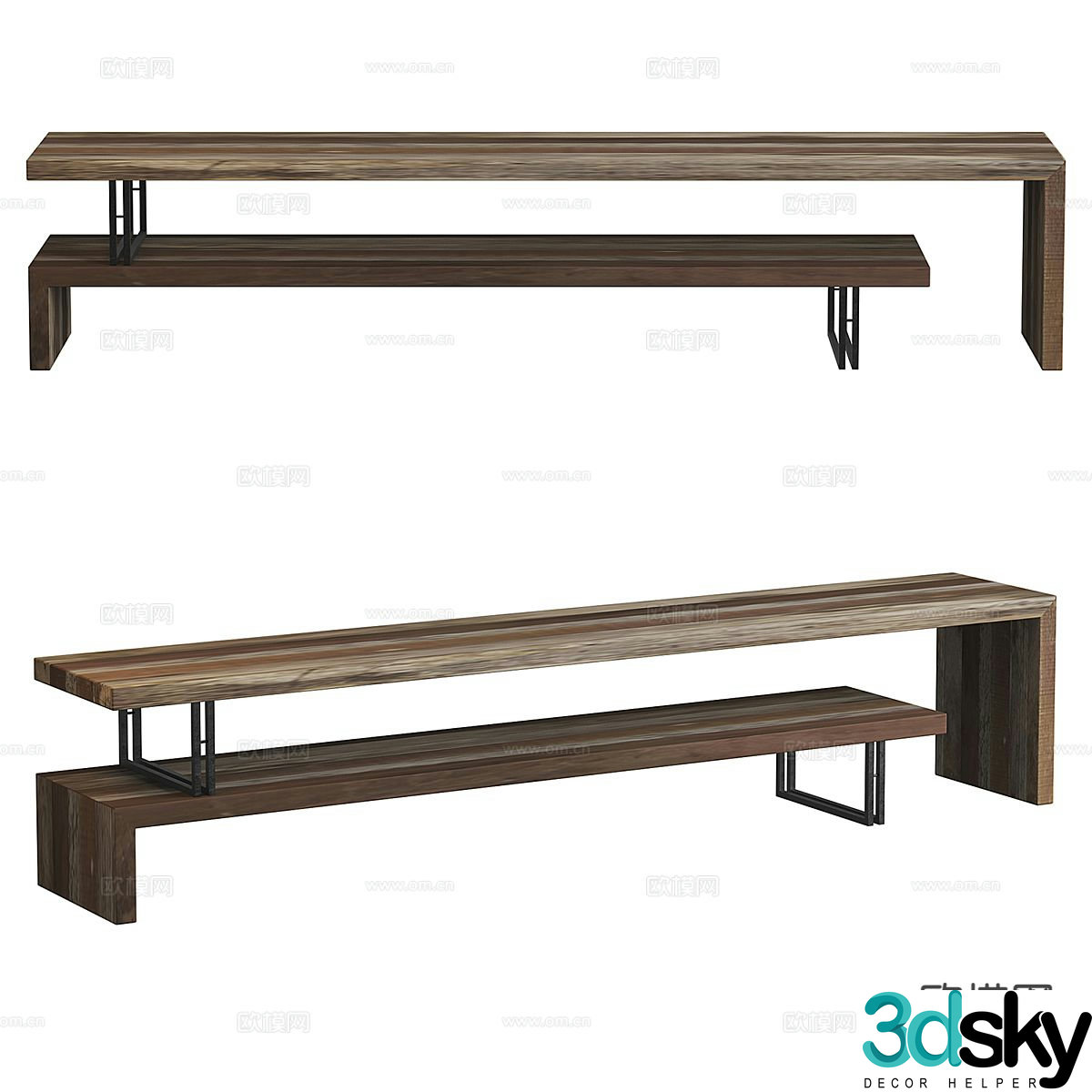 New Chinese style TV cabinet 3d model