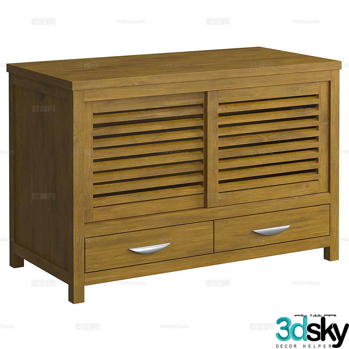 Nordic shoe cabinet 3d model