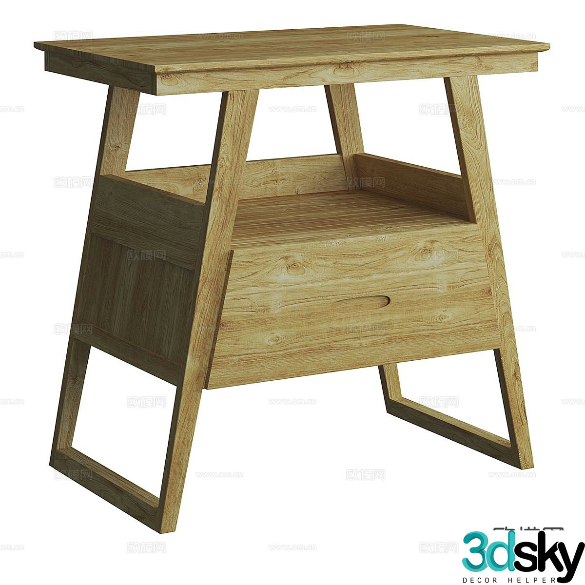 Nordic side table corner table table table 3d model