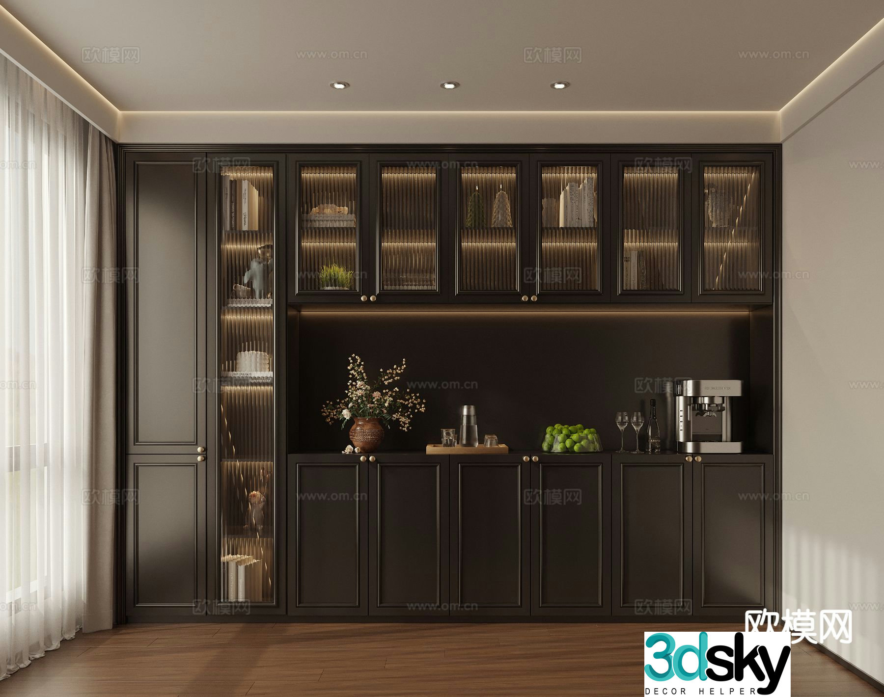 French sideboard 3d model