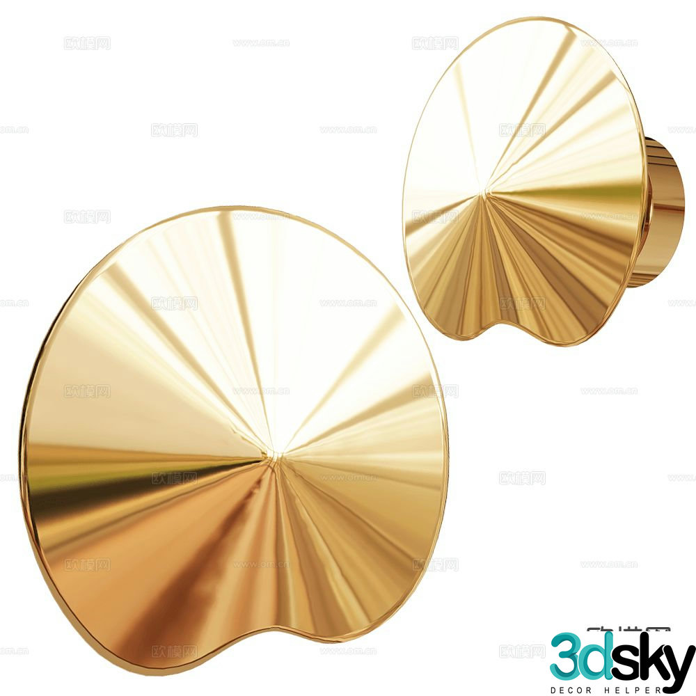 Salto light luxury wall lamp 3d model