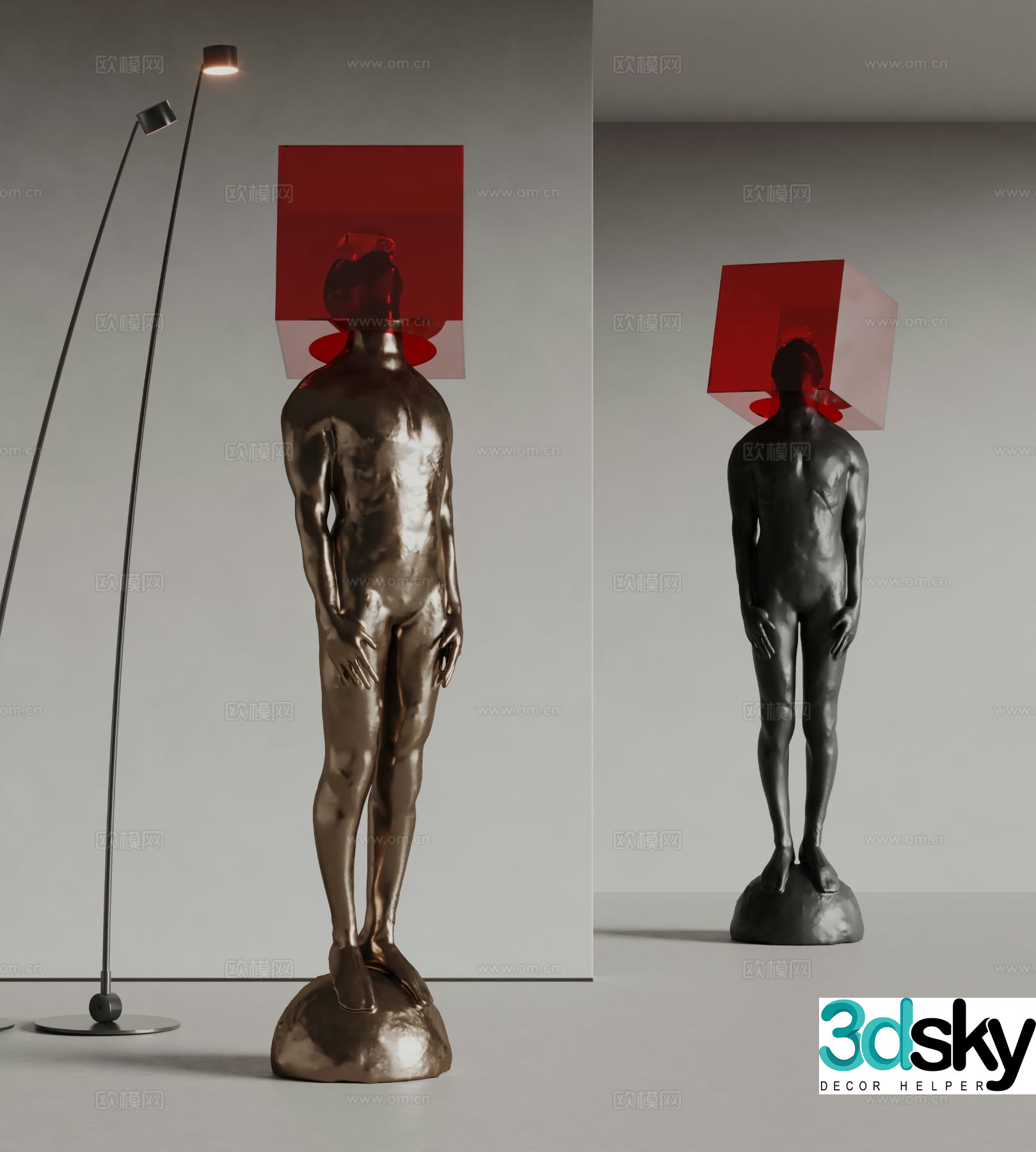 Art figure sculpture figure statue 3d model
