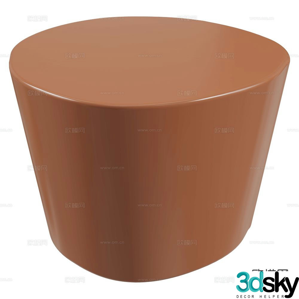 BAXTER round table side table angle table 3D model