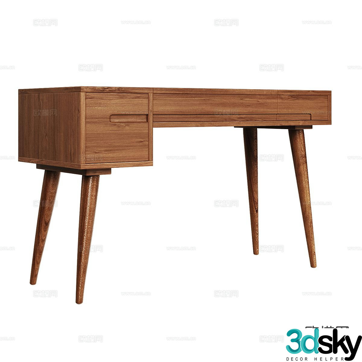 Nordic simple desk 3d model