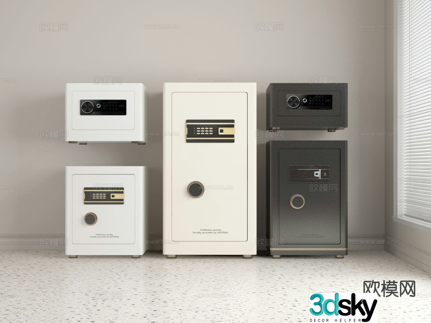 safe safe locker 3d model