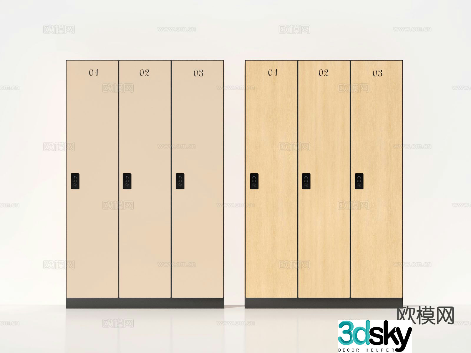 Modern locker locker 3d model