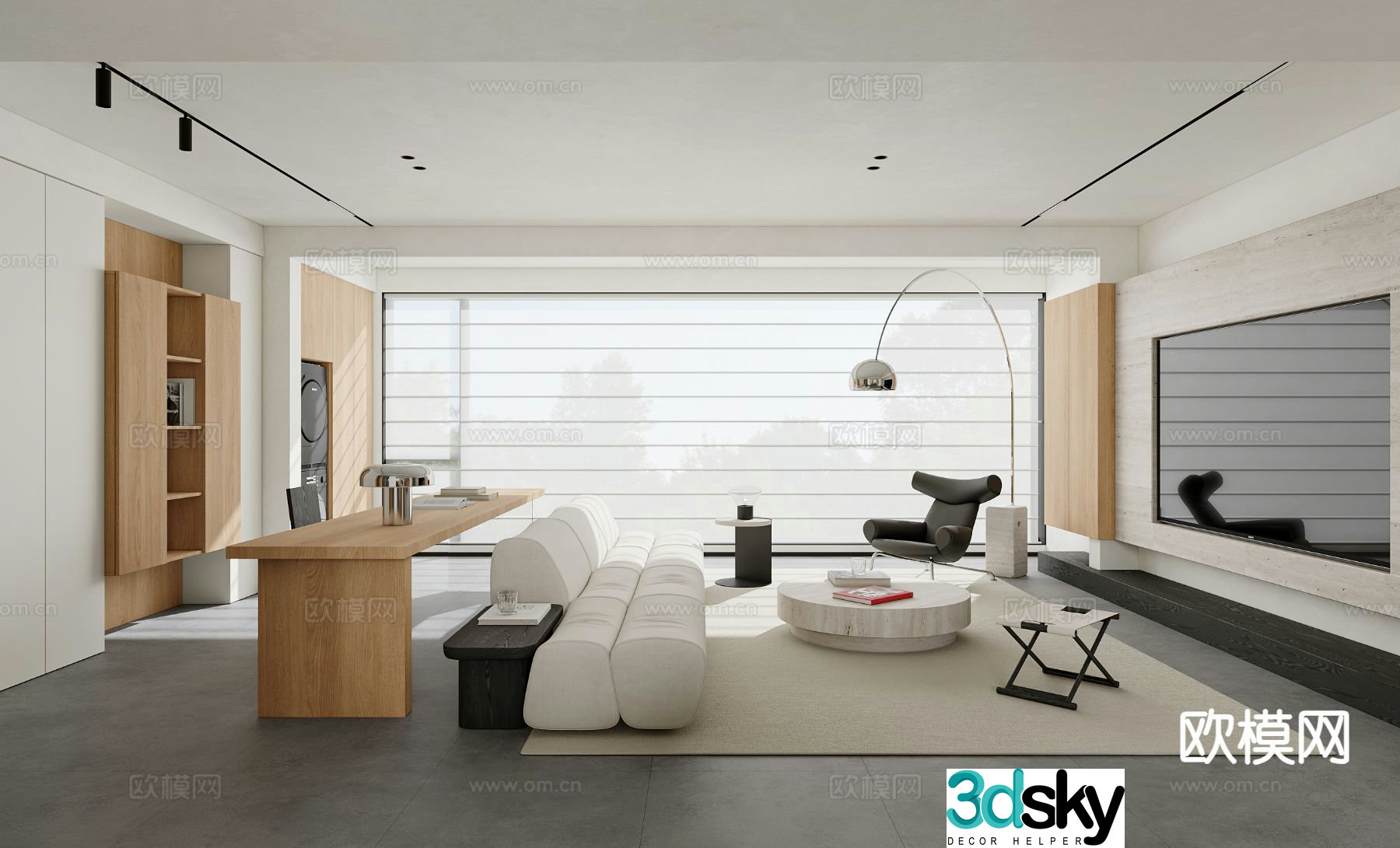 Modern living room 3d model