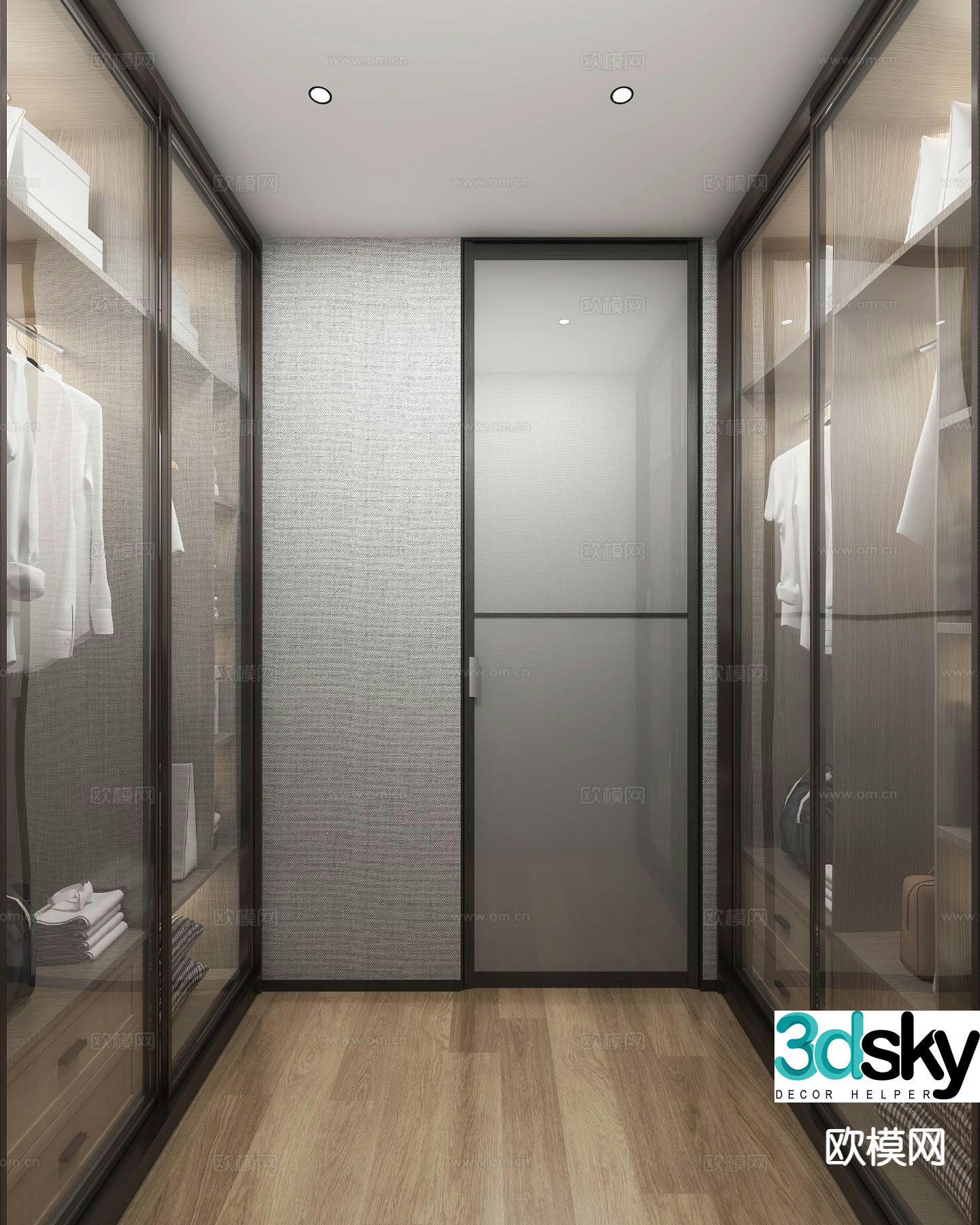 Modern cloakroom 3d model
