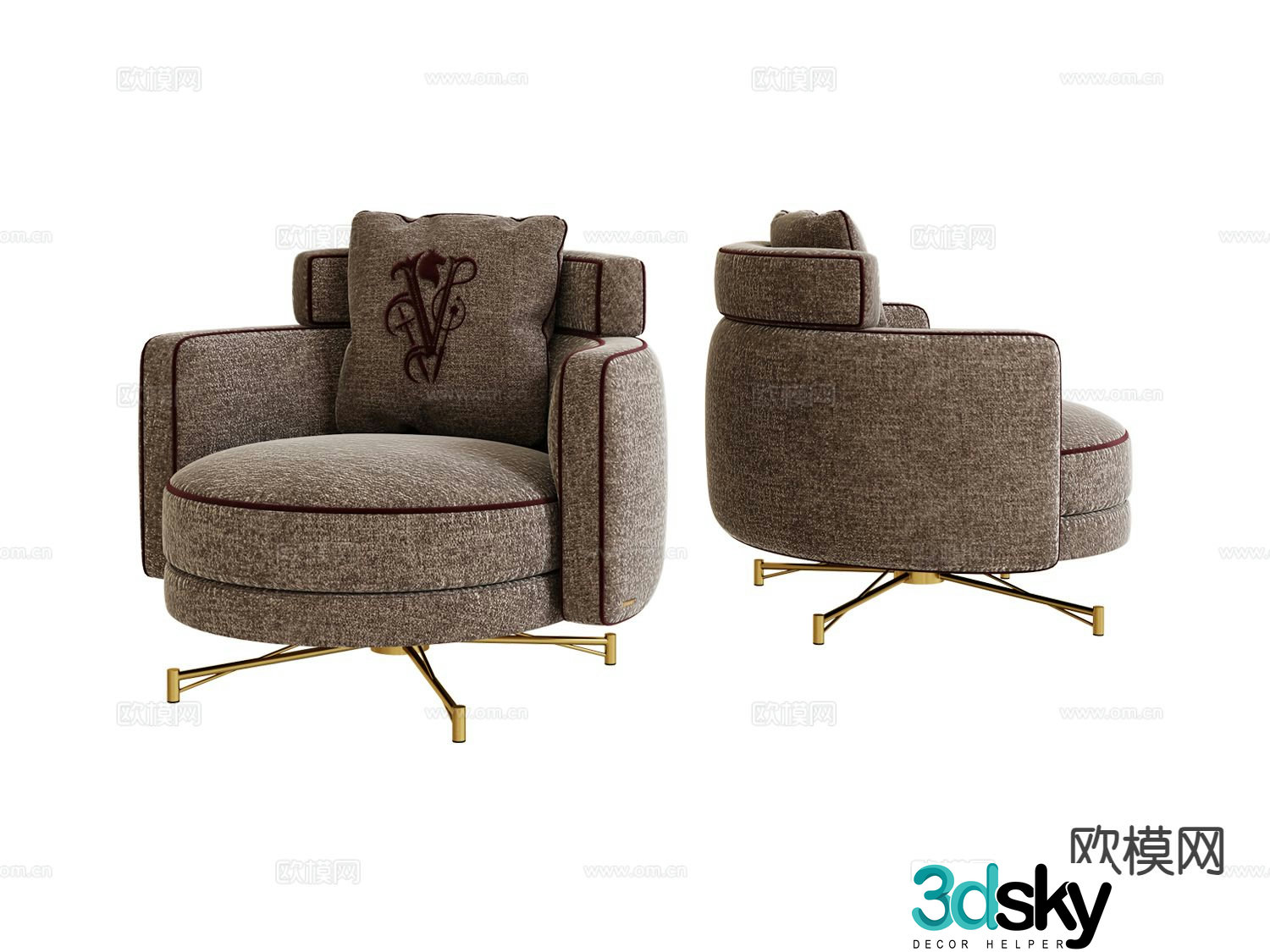visionnaire chair sofa chair armchair 3d model