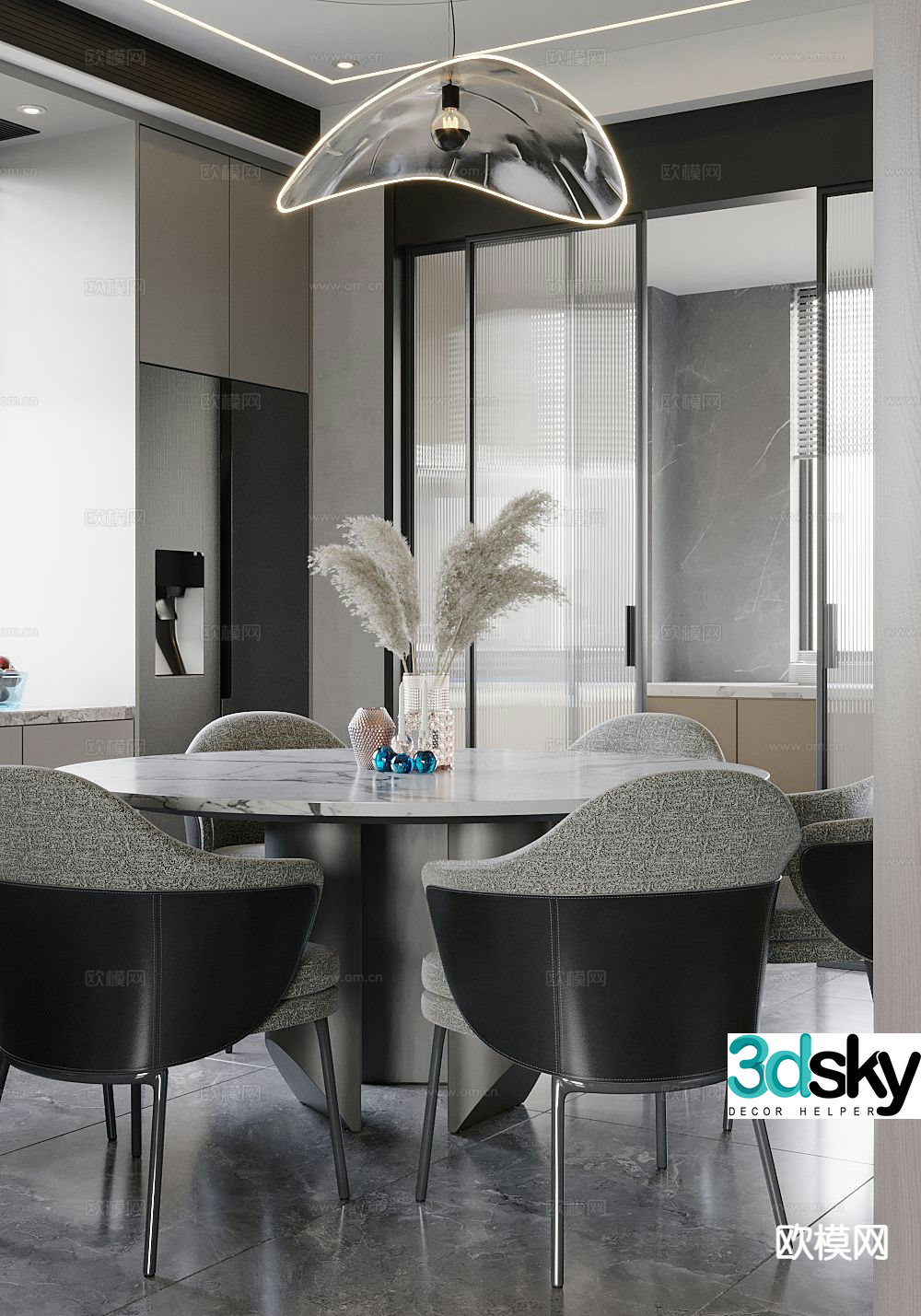 Modern restaurant 3d model
